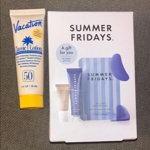 ✨FREE✨ Summer Fridays Jet Lag Eye Patches + Vacation Classic Lotion SPF 50